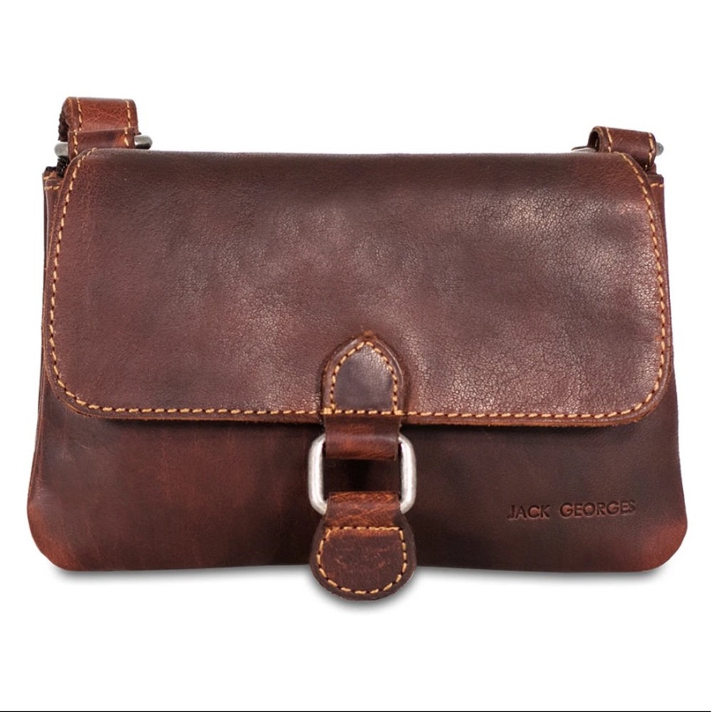 Jack George’s Voyager Mini Crossbody BRN #7610 NWT